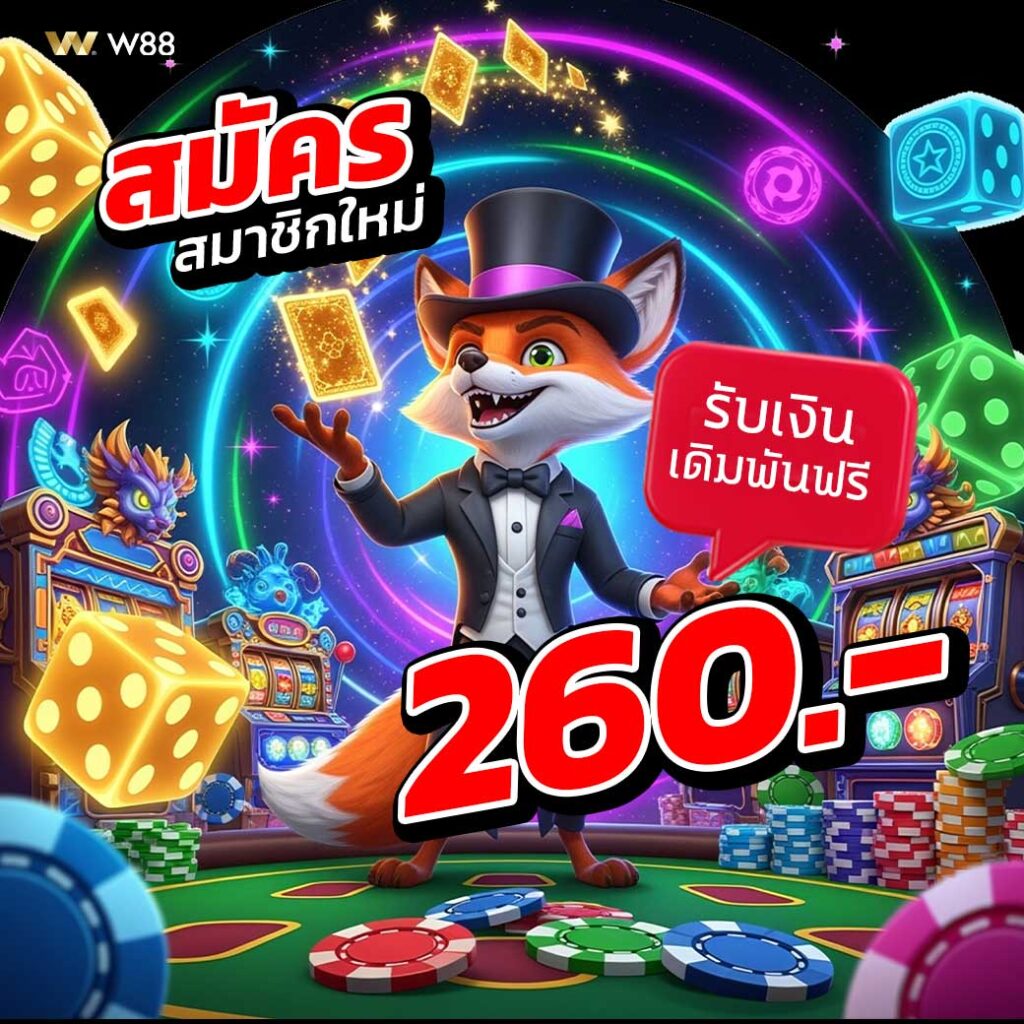 W88 เครดิตฟรี260